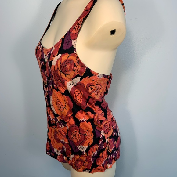 Free People Floral Tank Top - Red and Black - Picture 6 of 10
